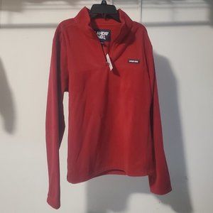 NWT Lands End Womens Fleece Pullover Sweatshirt Burgundy Size S 38-40 $50 4HL221